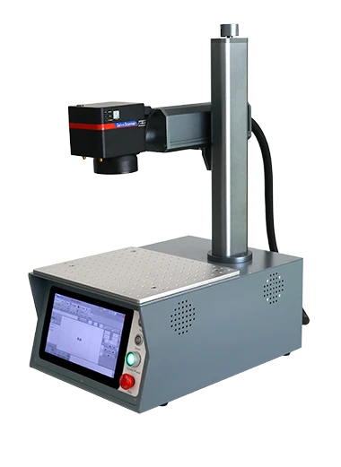 Máquina de marcação com cabeça a laser ajustável de mesa